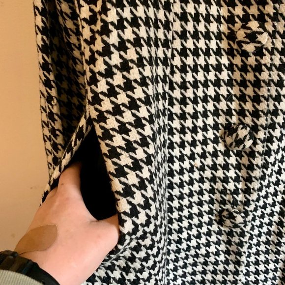 Vintage Houndstooth pattern coat - Picture 4 of 6